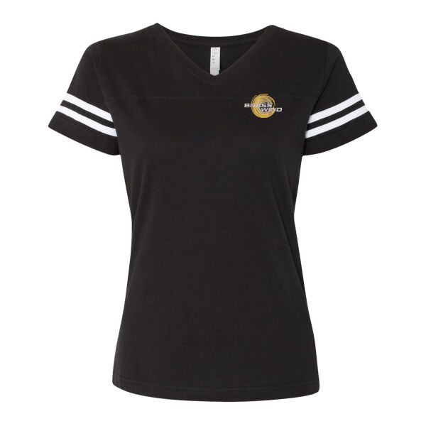Tshirt - Women's Football V-Neck Fine Jersey Tee Thumbnail